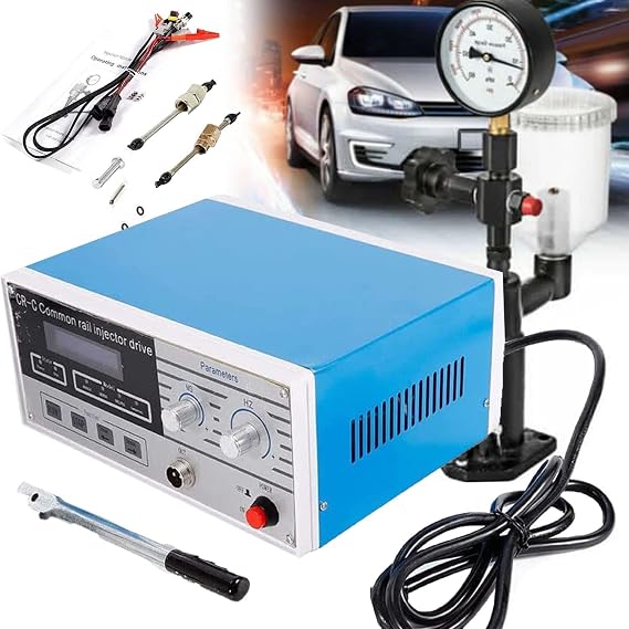 Injector Tester Kit, Multifunction Diesel Injector Tester, Common Rail Injector Tester, Nozzle S60H 220V, Injection Tool, for Electromagnetic Injectors