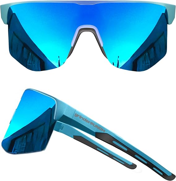 grinderPUNCH Running Baseball Sunglasses for Men Women Sports Cycling Glasses Softball Sunglasses UV400 Protection
