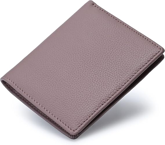 Bveyzi Ultra Slim Small RFID Wallet for Women, Leather Tiny Thin Bifold Pocket Ladies Wallet