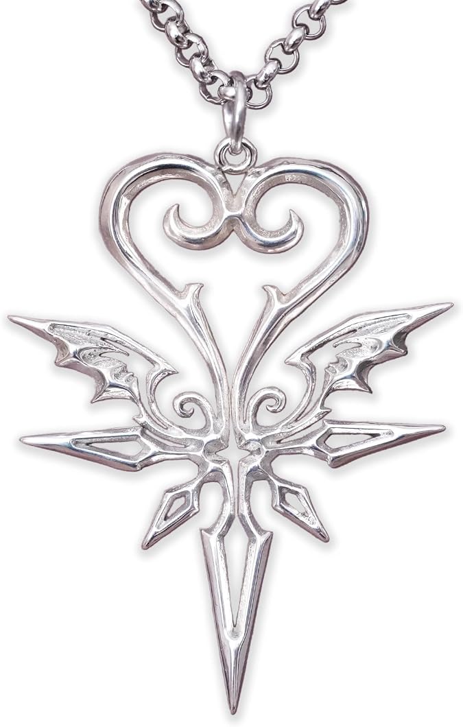 Baldur Jewelry Two-Sided Cross Necklace, Stainless Steel Pendant