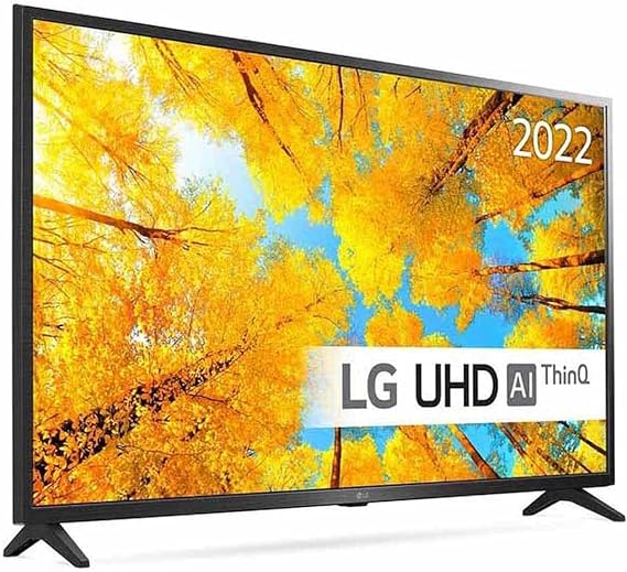 LG UHD 4K TV 43 Inch UQ75006 Series, Cinema Screen Design 4K Active HDR WebOS Smart AI ThinQ