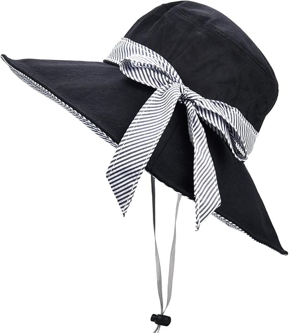 Sun Hats for Women Roll-up Wide Brim Summer Beach Hat Foldable Floppy Cotton Hat