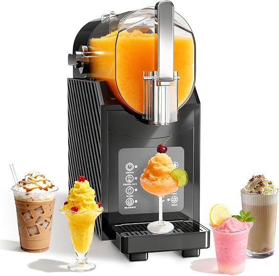 Erivess 88oz Slushie Machine for Home - No Ice Needed Slushy Maker with Self-Cleaning, Professional Frozen Drink Maker, Ice Cream & Smoothie Machine for Frozen Margaritas, Frappes, Cocktails