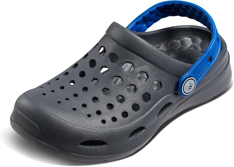 Joybees Active Clog Unisex Infant-Toddler-Youth Slip On, M, Charcoal