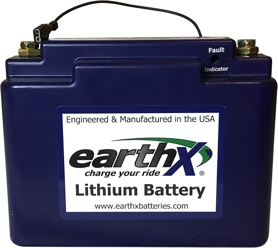 EarthX ETX680 Lithium Iron Phosphate Battery (LiFePo4) for Aircraft with BMS (60 amp alternator or less)