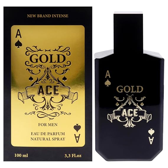 Intense Gold Ace by New Brand for Men - 3.3 oz EDP Spray
