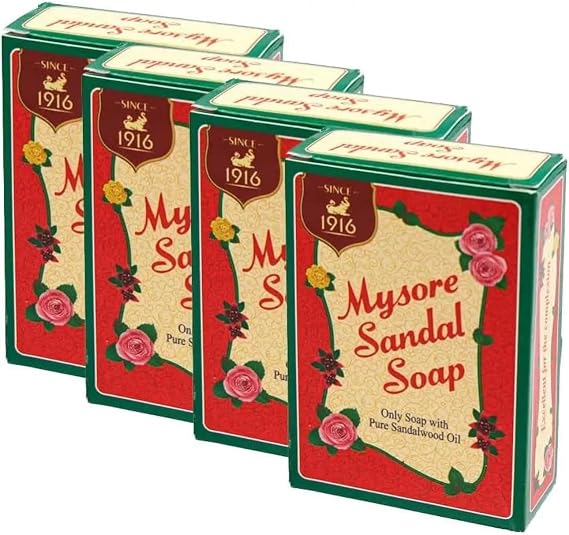 Mysore Sandal Soap Pure Sandalwood soap, (pack of 2)