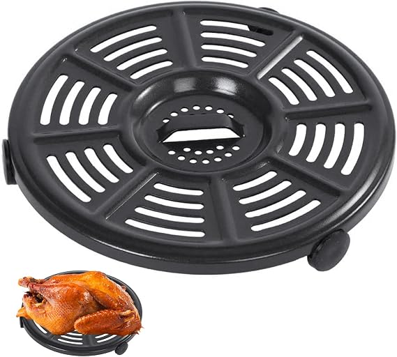 GCQ Air fryer Replacement Tray for Ninja Air Fryer 4 QT AF101 Air Fryer XL 5.5 Qt AF150 Max XL 5.5 Quart AF161, 8.2'' Food Grade Air Fryer Grill Pan Crisper Plate Accessories Tray Rack Parts