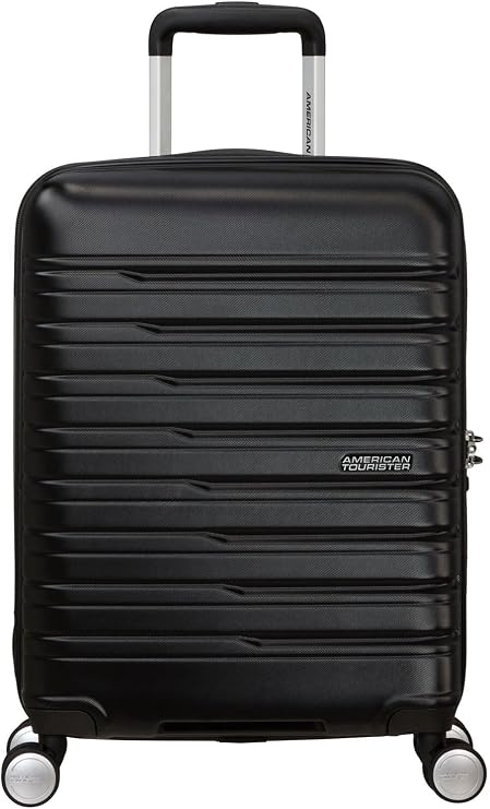 American Tourister Flashline - Spinner S, Hand Luggage, 55 cm, 34 L, Black (Shadow Black)