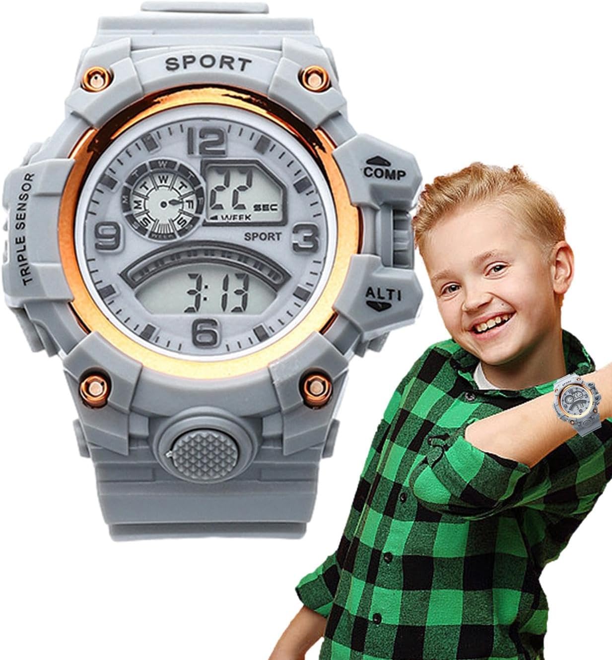 Sports Outdoor Watch, Electronic Casual Watches for Kids | Luminous Sports Watches for Walking, Travel, Camping, Cycling, Running