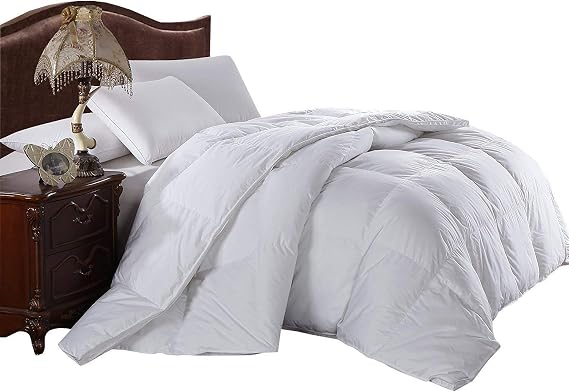 Royal Hotel Bedding Super Oversized - Soft and Fluffy Goose Down Alternative Comforter - Fits Pillow Top Beds - Twin/Twin-XL 68" x 90" 100-Percent Cotton Shell - Medium Warmth