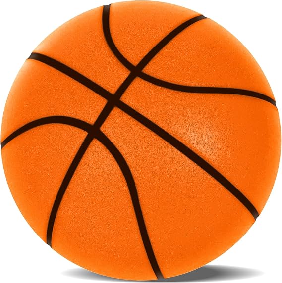 Silent Basketball,2025 High-Density Soft Foam Silent Basketball Dribbling Indoor,Highly Elastic Soundless Basketball, Dribble Dream Silent Basketball Size 7/24 cm for Kids Boys&Girls.