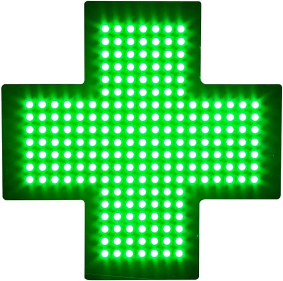 LED Medical Cross Sign for Business, Super Bright Hanging Advertising Board