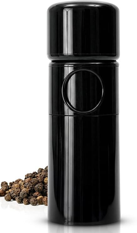 MAGNUM Pepper Mill, Unicorn by TRE SPADE,Premium Manual Pepper Grinder with Steel Burrs, Side-Loading Refill, Adjustable Coarseness, High-Capacity Output, ABS Plastic, 6 Inch Small Size, Made in Italy