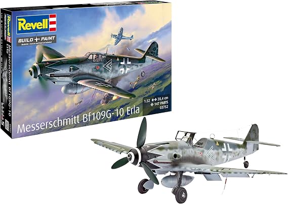 Revell 03752 Messerschmitt Bf109G-10 Erla 1:32 Scale - Unbuilt/Unpainted Plastic Model Kit