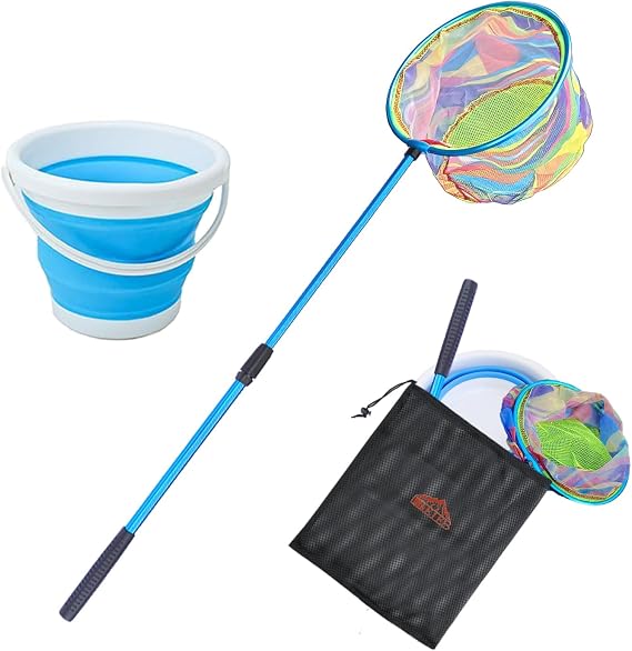 FishingNet2PieceSetRetractableNet forCatchingFrogs andTadpoles