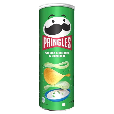 Pringles Sour Cream & Onion Chips Single Pack 175g