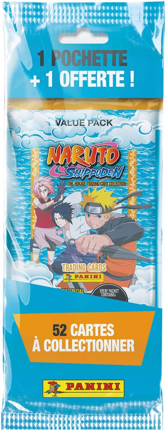 Panini Naruto Trading Cards Fat Pack 1 Bag Purchased + 1 Free, 004507SPAF