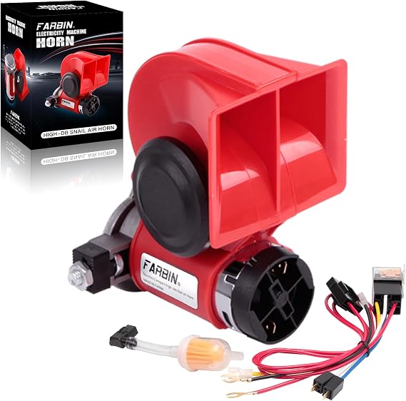 FARBIN Compact Air Horn with Compressor Electric Car Horn train horns kit