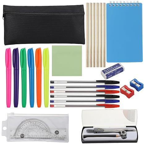 26 Pcs Stationary Sets, Maths Sets For Secondary School