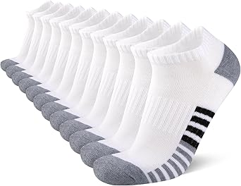 COOVAN Mens Athletic Socks 12 Pack Ankle Low Cut Breathable Running Socks,Socks for Men Shoe Size 6-12