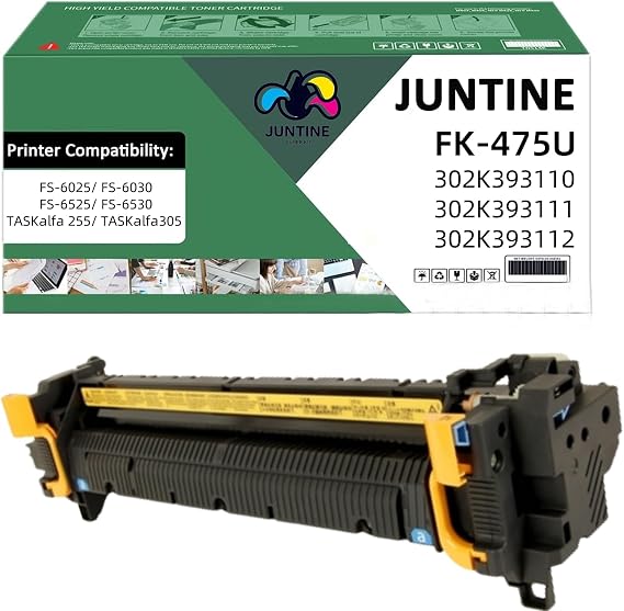 FK-475U Fuser Unit Replacement for Kyocera FK-475U 302K393110 302K393111 302K393112 Fuser Unit Compatible with Kyocera FS-6025 FS-6030 FS-6525 FS-6530 TASKalfa 255 305 Printers(110V-150K)