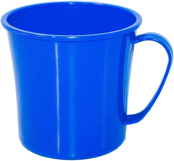 BALIKITI LLC Coffee Mug, Tea Mug, Soup mug, Blue mug, microwavable plastic, 20 Ounces, 615 ml large mug, dishwasher safe mug, handle stays cool