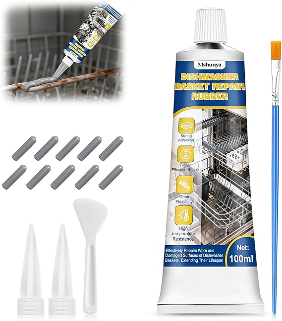 Dishwasher Rack Repair Kit, High and Low Temperature Pressure Resistance