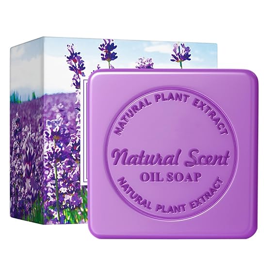 Handmade Soap Gift Plant-Based Bath Soap Bars with Rich Lather and Natural Fragrance Lavender One Size