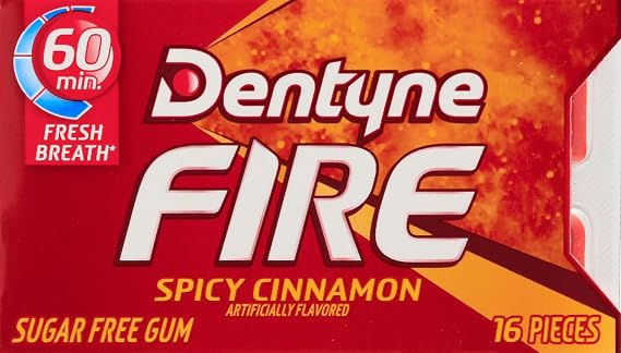 Dentyne Fire Sugar Free Gum Spicy Cinnamon
