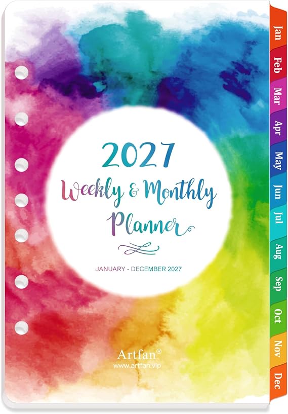 2027 Planner Refills, Planner 2027, 5.5" x 8.5", Jan. 2027 - Dec. 2027