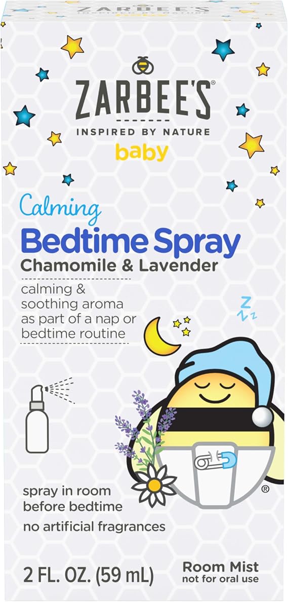 Zarbee's Baby Calming Bedtime Spray, Chamomile & Lavender, 2 fl oz
