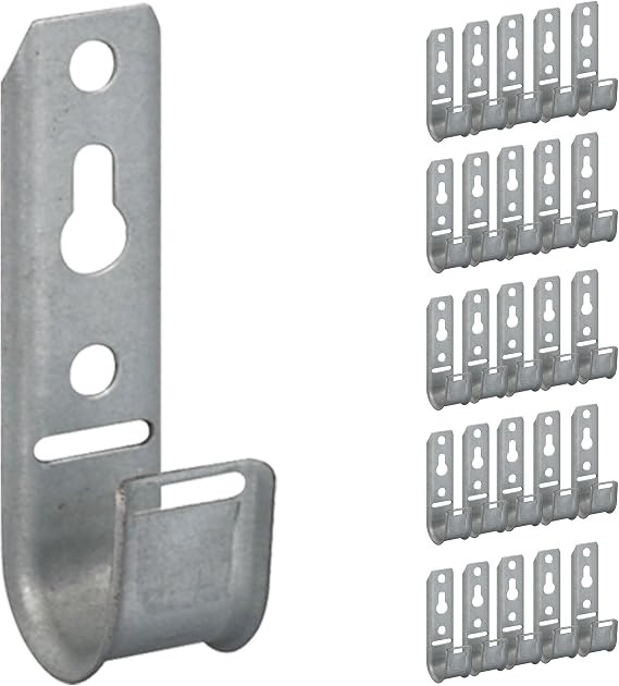 ICC 3/4-Inch Wall Mount J Hook Cable Management, Without Clip, 25-Pack