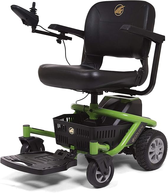 LiteRider Envy Lightweight Power Wheelchair, Premium High Back Seat, Disassembles for Travel, GP162 by Golden Technologies