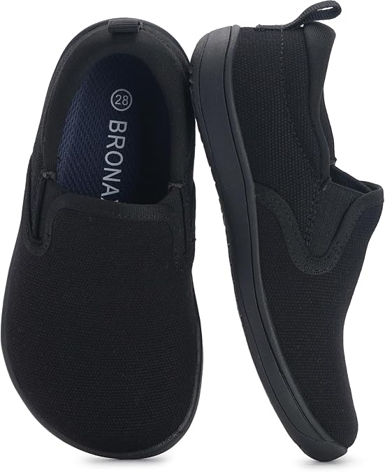 BRONAX Toddler/Little Kid Slip on Barefoot Shoes with Wide Toe Box W8K4