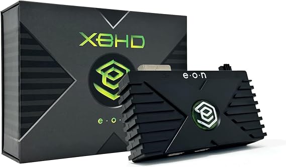 XBHD | Original Xbox HD HDMI Adapter + LAN Hub Enhanced Graphics, Plug and Play, Zero Lag, Video Enhancer
