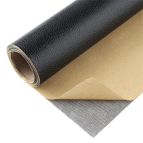 Large Leather Repair Patch for Couches 25 x 30 cm Leather Repair Tape Self,Repair Patch Self Adhesive Waterproof for Couches, Furniture, Kitchen Cabinets, Car Seats Black 2