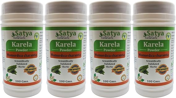 Bitter Melon (Momordica Charantia, Karela) Powder for Men and Women | Ayurvedic Herbal Powder Supplement/Remedy | Pack of 100 GMS. (4 Packs of 100 GMS.)