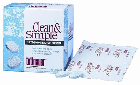 Tuttnauer Clean & Simple Ultrasonic/Enzymatic Tablets CS0144
