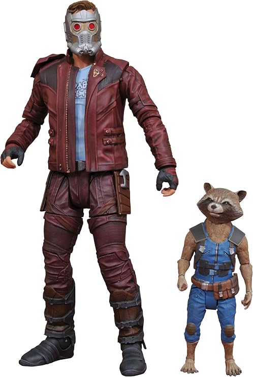 Diamond Select Toys Marvel Select Guardians of The Galaxy 2 Star-Lord & Rocket Action Figure