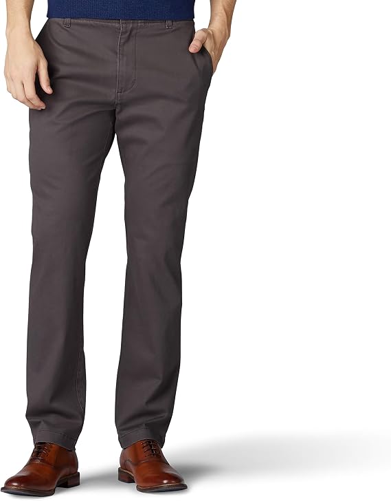Lee Men's Extreme Motion Flat Front Slim Straight Pant