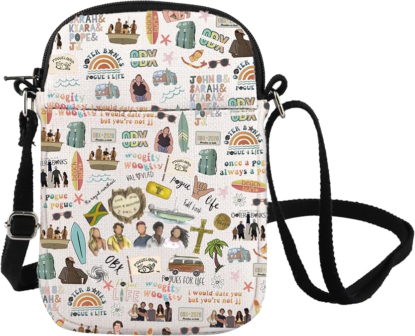 OBXX Pogue Crossbody Bag Pogue Life Shoulder Bag Beach Vacation Merch North California Shoulder Bag