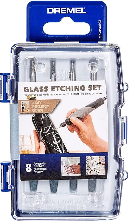 Dremel Glass Engraving Set 8 Pieces (for Dremel Multifunction Tool)