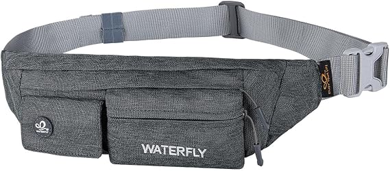 WATERFLY Small Fanny Pack for Women Men, Crossbody Travel Waist Bag