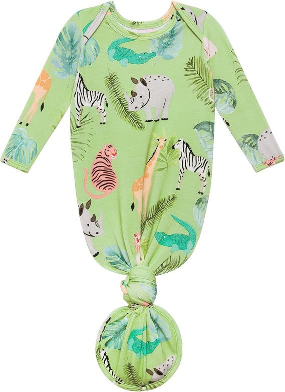 Posh Peanut Knotted Newborn Gown - Newborn Gowns For Girls