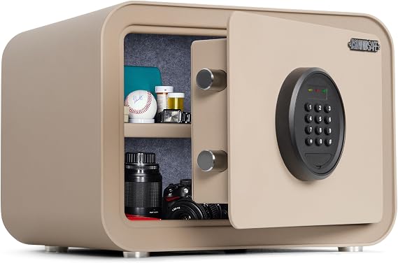 1.0 Cu.ft Digital Safe Box, Home Safe with Keypad, Sand