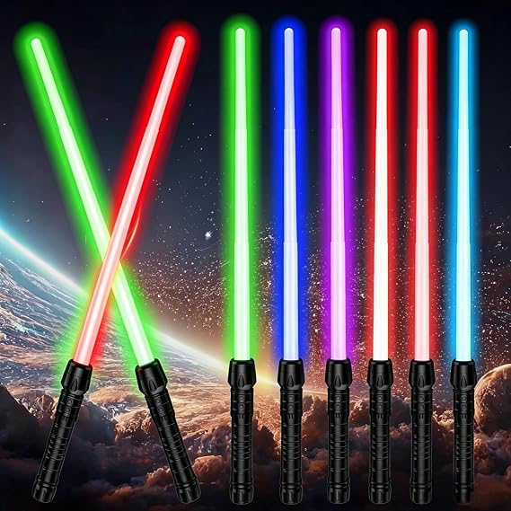Lightsaber 7 Colors Changing Light Saber Toy Light Saber for Kids Halloween Dress Up Parties Birthday Present Gifts Age 6+