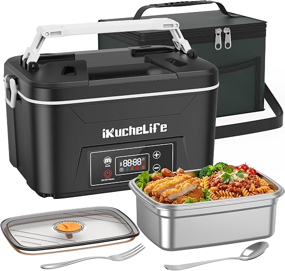 Cordless Heated Electric Lunch Box, 24000mAh, 1.2L Lunchbox