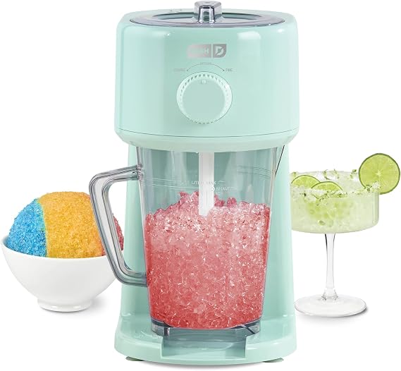 Dash Deluxe Shaved Ice & Slushy Maker, Electric Ice Shaver, Aqua