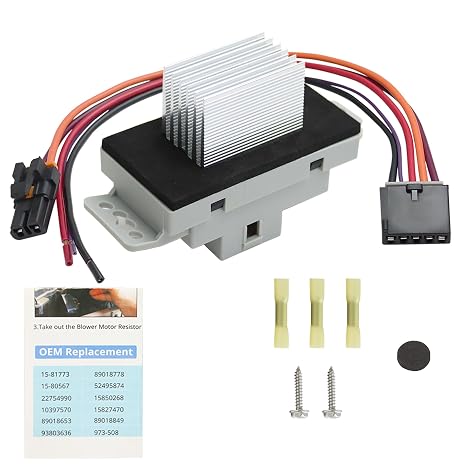 1581773 HVAC Blower Motor Resistor Kit with Harness for Auto AC Control